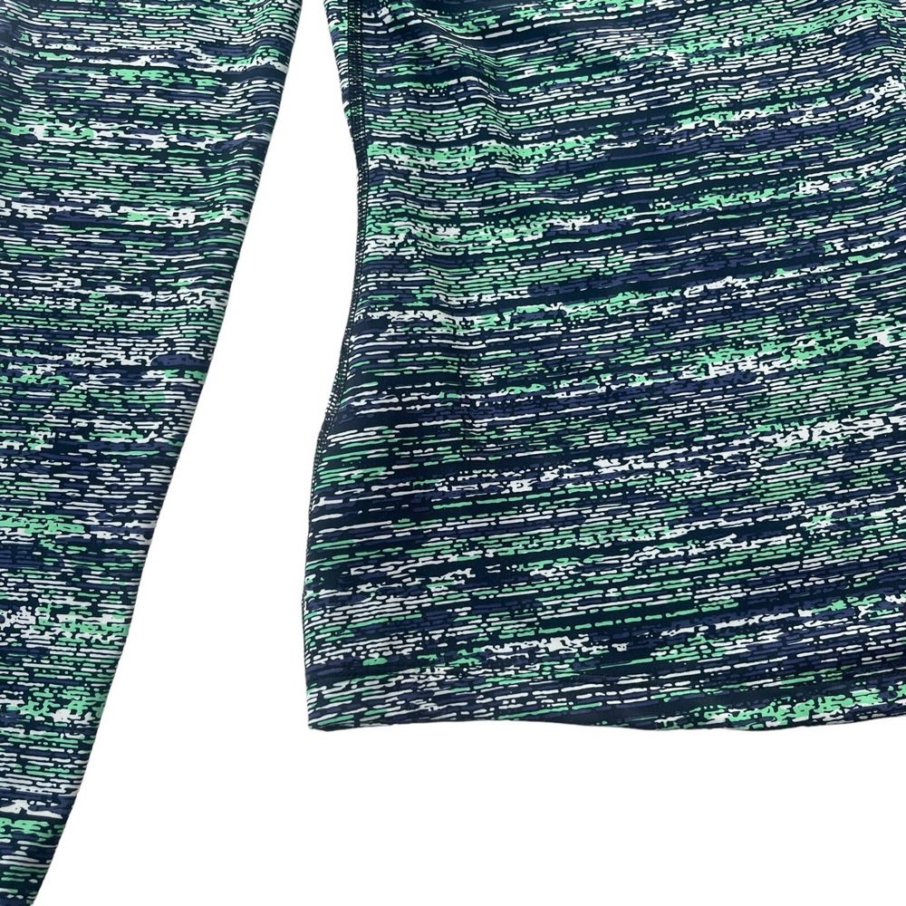 Nike Pro Dri-FIT Women M Green Blue Space Dye Half Zip Pullover 849315-387 Sport - Picture 16 of 16